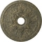 Ekena Millwork Rose and Ribbon Medallion (Canopies up to 4"), 23 5/8"OD x 4"ID x 1 1/2"P, Witch Hazel Crackle CM23ROWHC - alternate 1